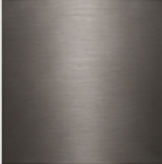 Brushed gunmetal finish