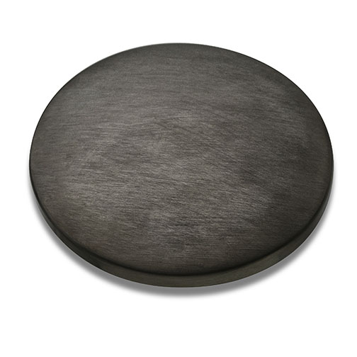 Cristina brushed black chrome finish sample