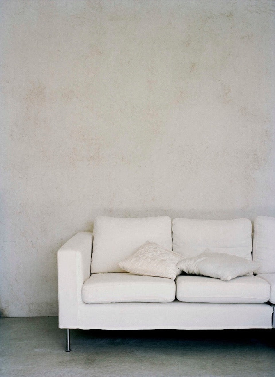 Warm ivory limewash texture